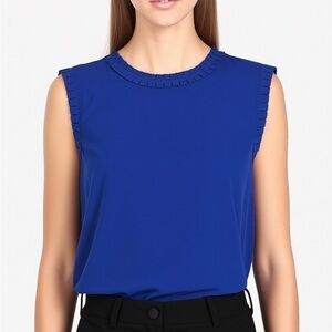 J. Crew Vibrant Blue Sleeveless Blouse